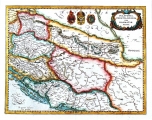 HONDIUS, JODOCUS: MAP OS SLAVONIA, CROATIA, BOSNIA AND PARTS OF DALMATIA